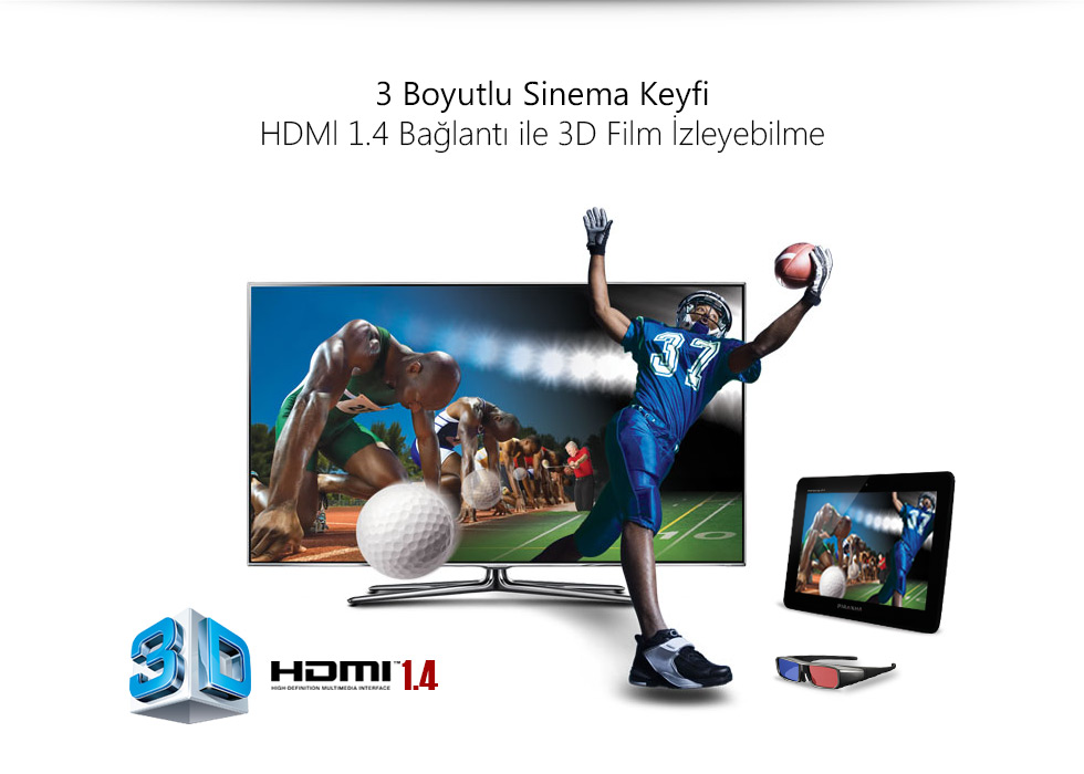 Business II Tab 10.1-3 Boyutlu Sinema Keyfi