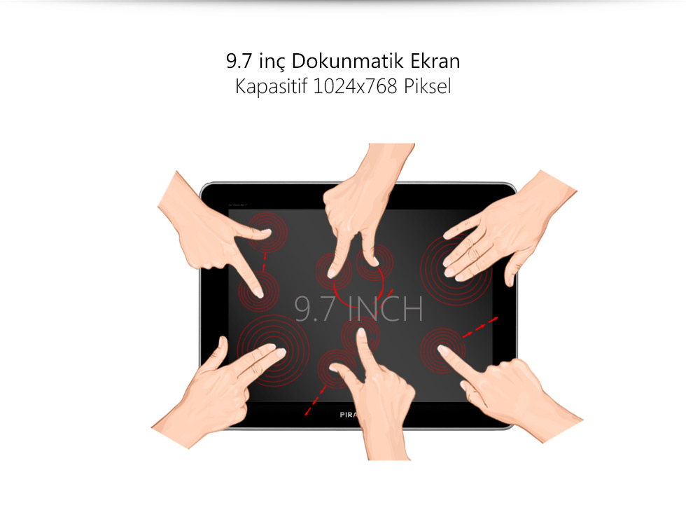 Aristo Tab 9.7-9.7 inç Dokunmatik Ekran