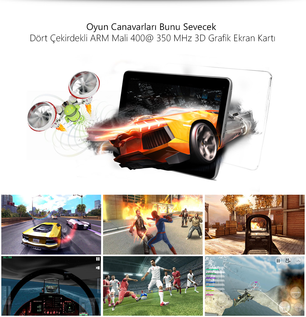 Aristo Tab 9.7-Oyun Canavarları Bunu Sevecek