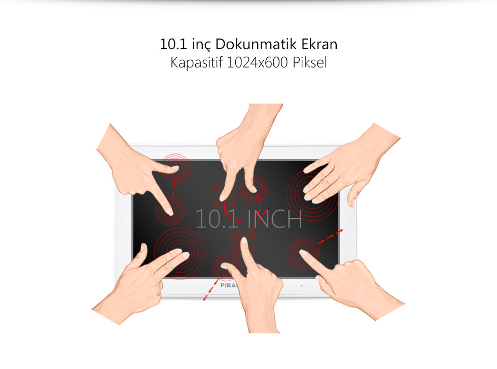 Business III Tab 10.1 Zeus White-10.1 inç Dokunmatik Ekran