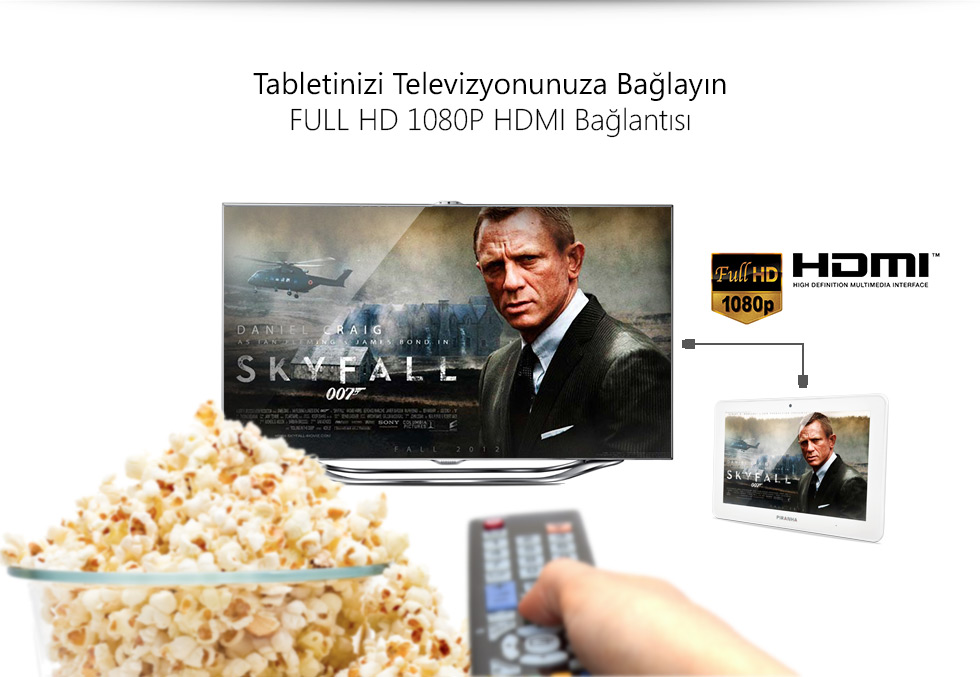 Business III Tab 10.1 Zeus White-Tabletinizi Televizyonunuza Bağlayın