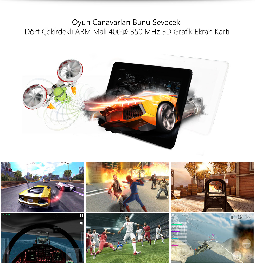 Pro II Tab 9.0-Oyun Canavarları Bunu Sevecek