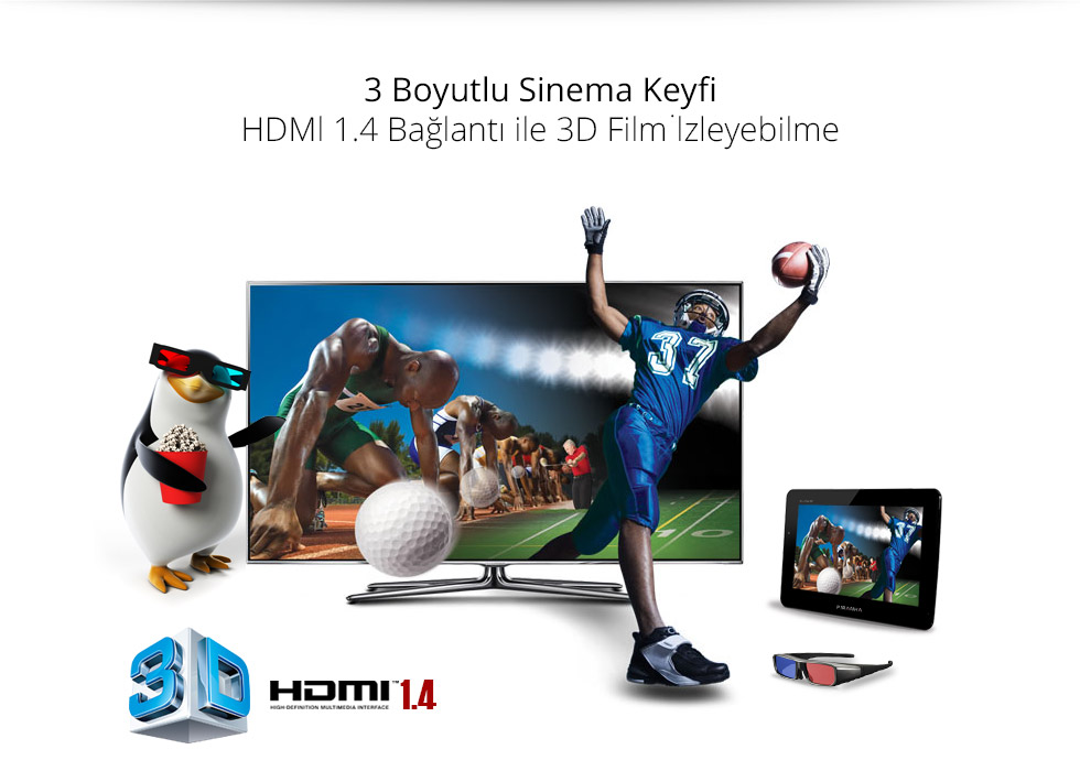 Zoom Tab 7.0-3 Boyutlu Sinema Keyfi