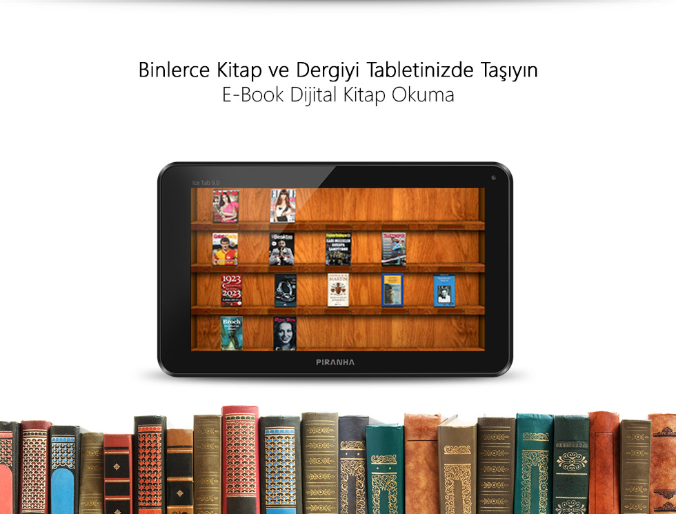 Ice Tab 9.0-Binlerce Kitap ve Dergiyi Tabletinizde Taşıyın