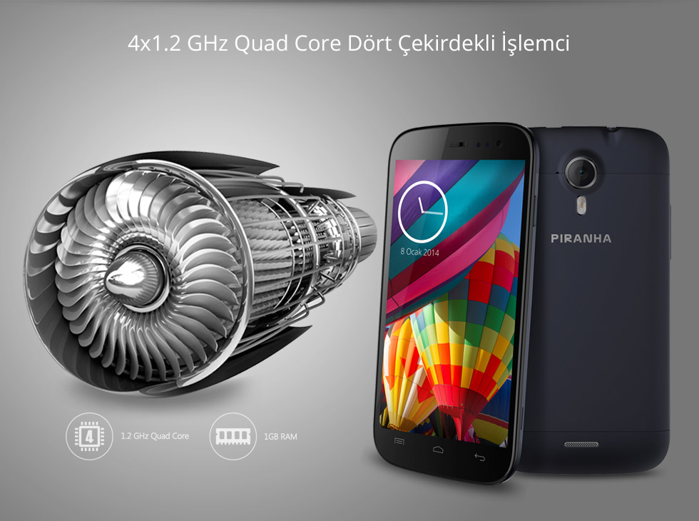 Zen-4x1.2 ghz Quad Core Dört Çekirdekli İşlemci