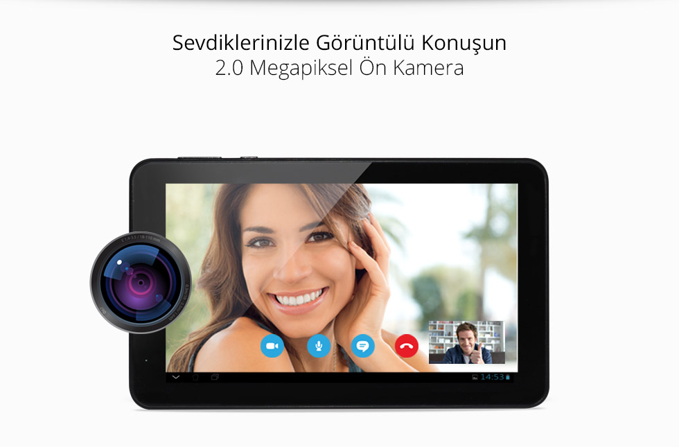 Aristo Q Tab 7.0-Sevdiklerinizle Görüntülü Konuşun