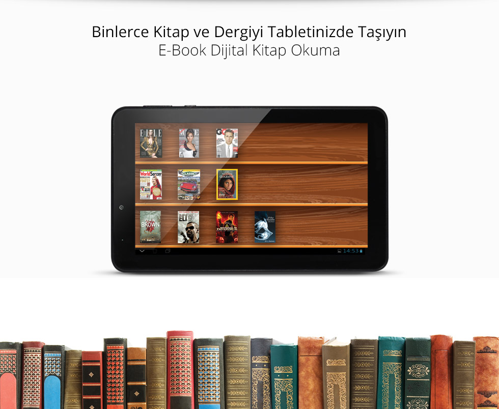 Aristo Q Tab 7.0-Binlerce Kitap ve Dergiyi Tabletinizde Taşıyın