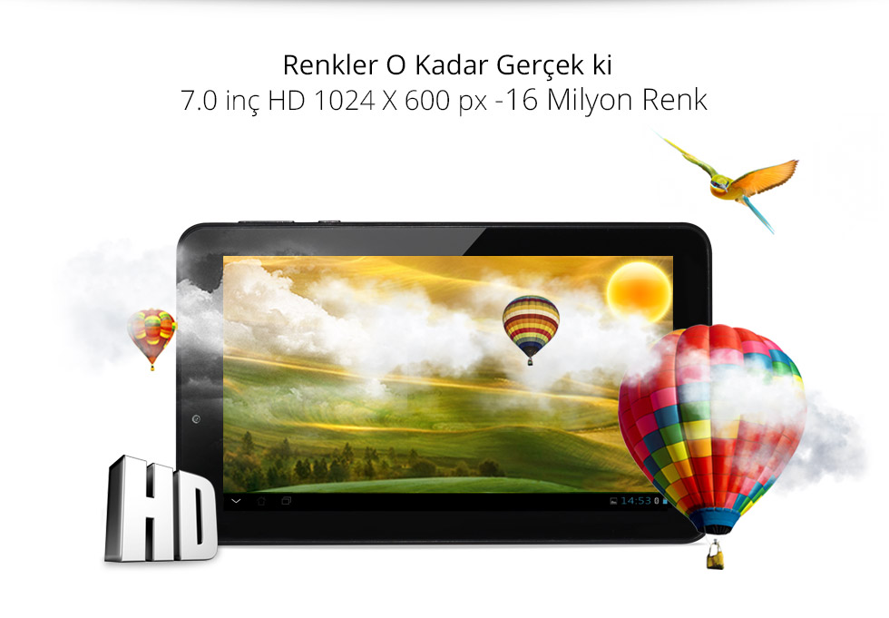 Aristo Q Tab 7.0-Renkler Okadar Gerçek ki