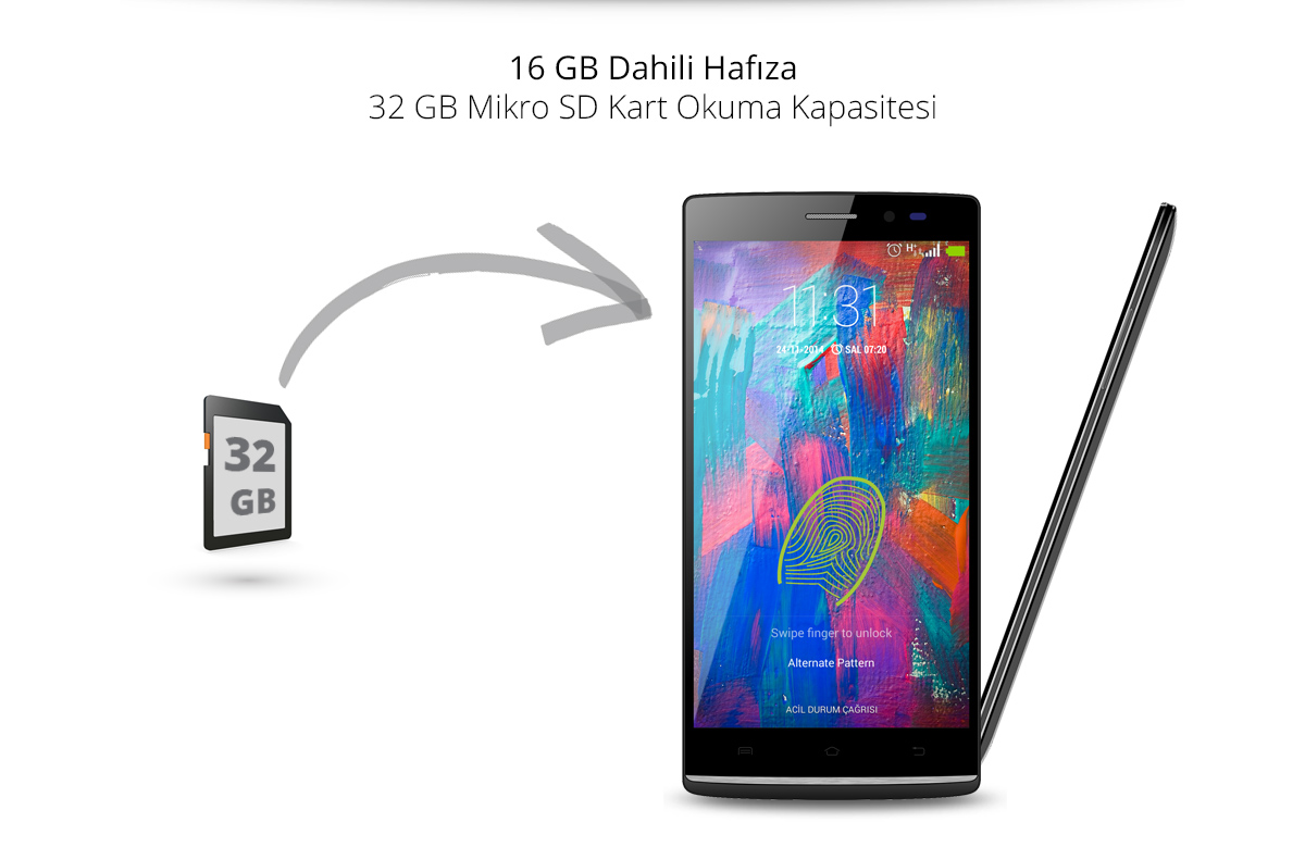 IQ+ 16 GB Dahili Hafıza